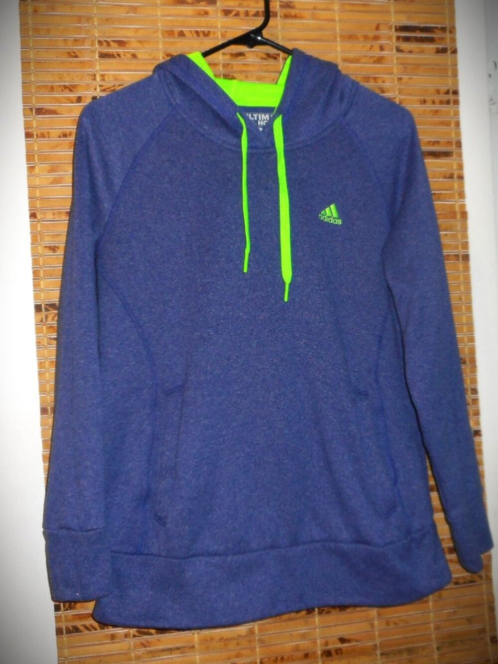 𝅺ADIDAS Ultimate Pullover Fleece Hoodie Sweatshirt *Tag Size: M